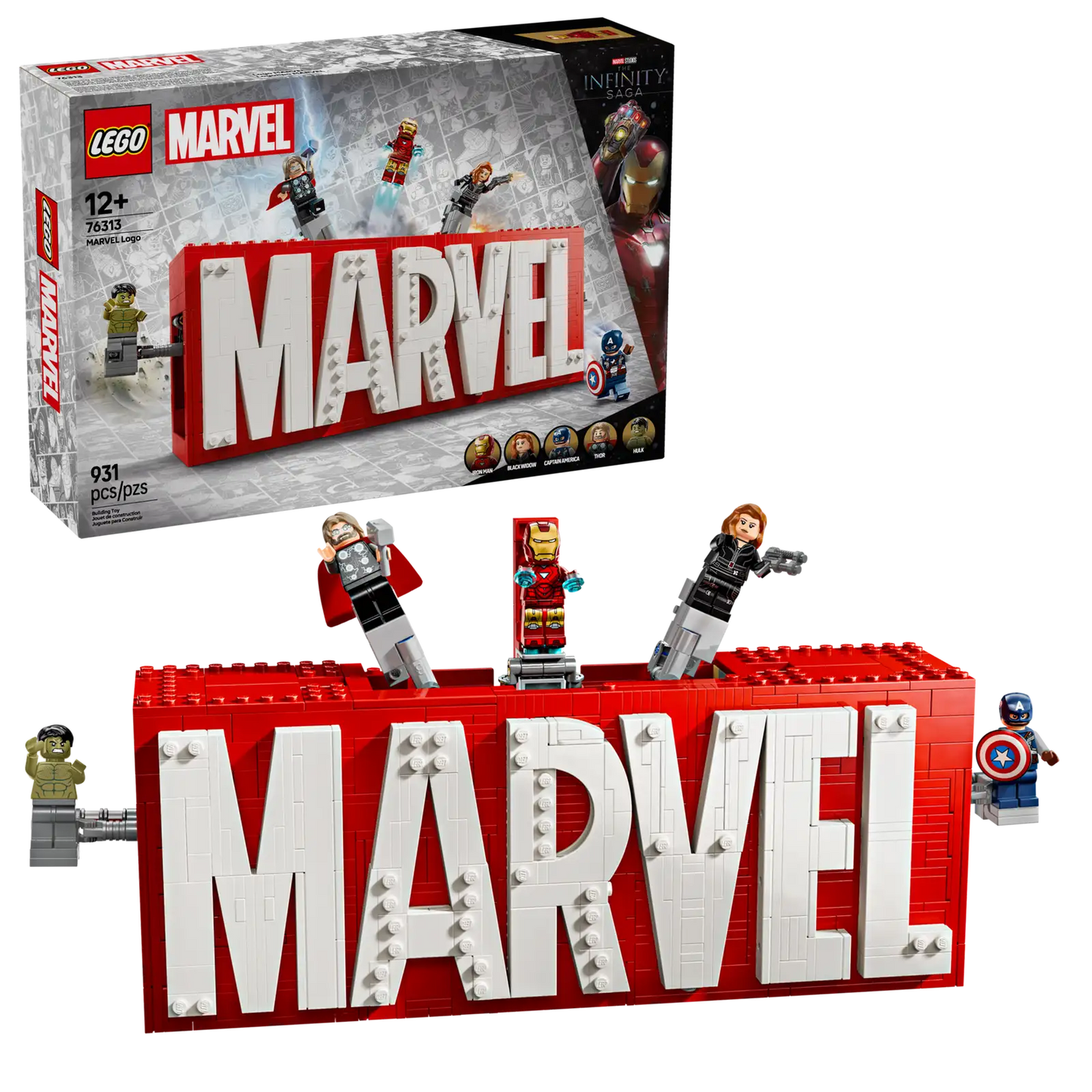 LEGO® MARVEL Logo & Minifigures