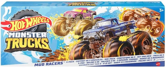 HOT WHEELS MONSTER TRUCK MUD RACERS 3-PACK