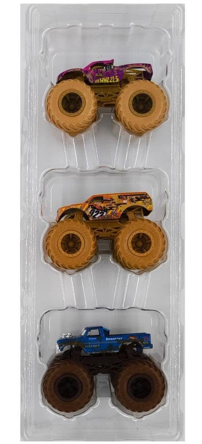 HOT WHEELS MONSTER TRUCK MUD RACERS 3-PACK