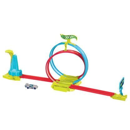 Hot Wheels Neon Speeders Laser Stunt Slamway Play Set