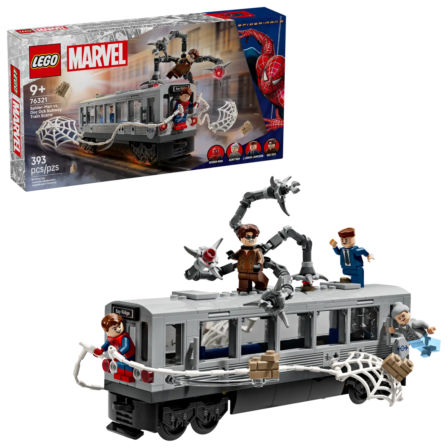 LEGO® Marvel Spider-Man vs. Doc Ock Subway Train Scene