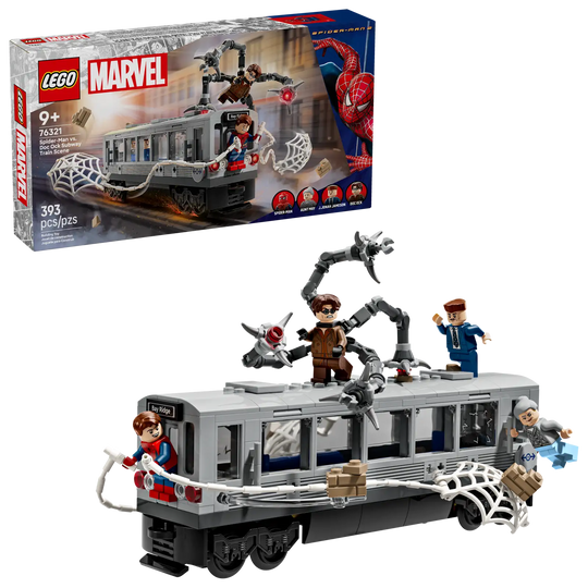 LEGO® Marvel Spider-Man vs. Doc Ock Subway Train Scene