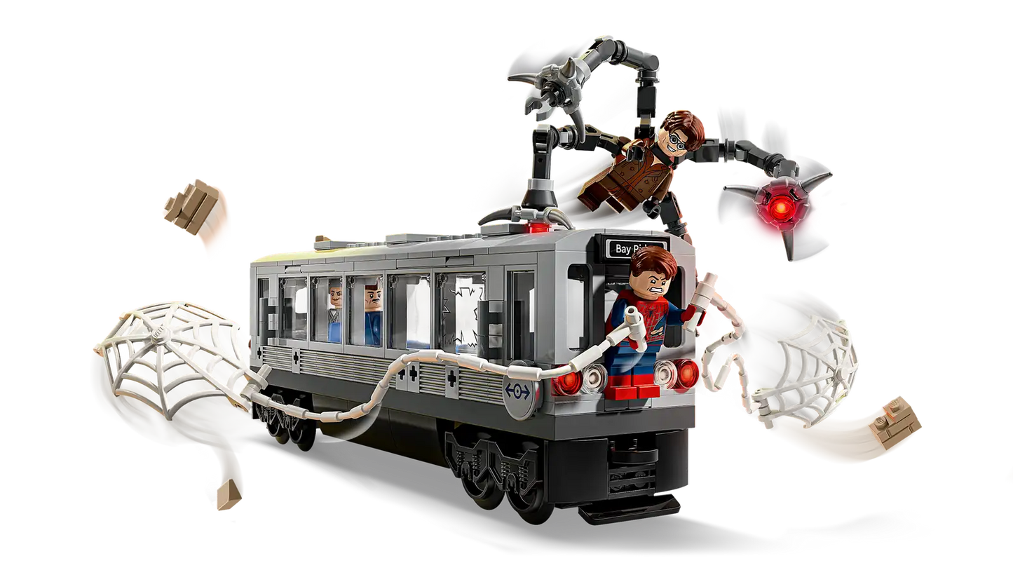 LEGO® Marvel Spider-Man vs. Doc Ock Subway Train Scene