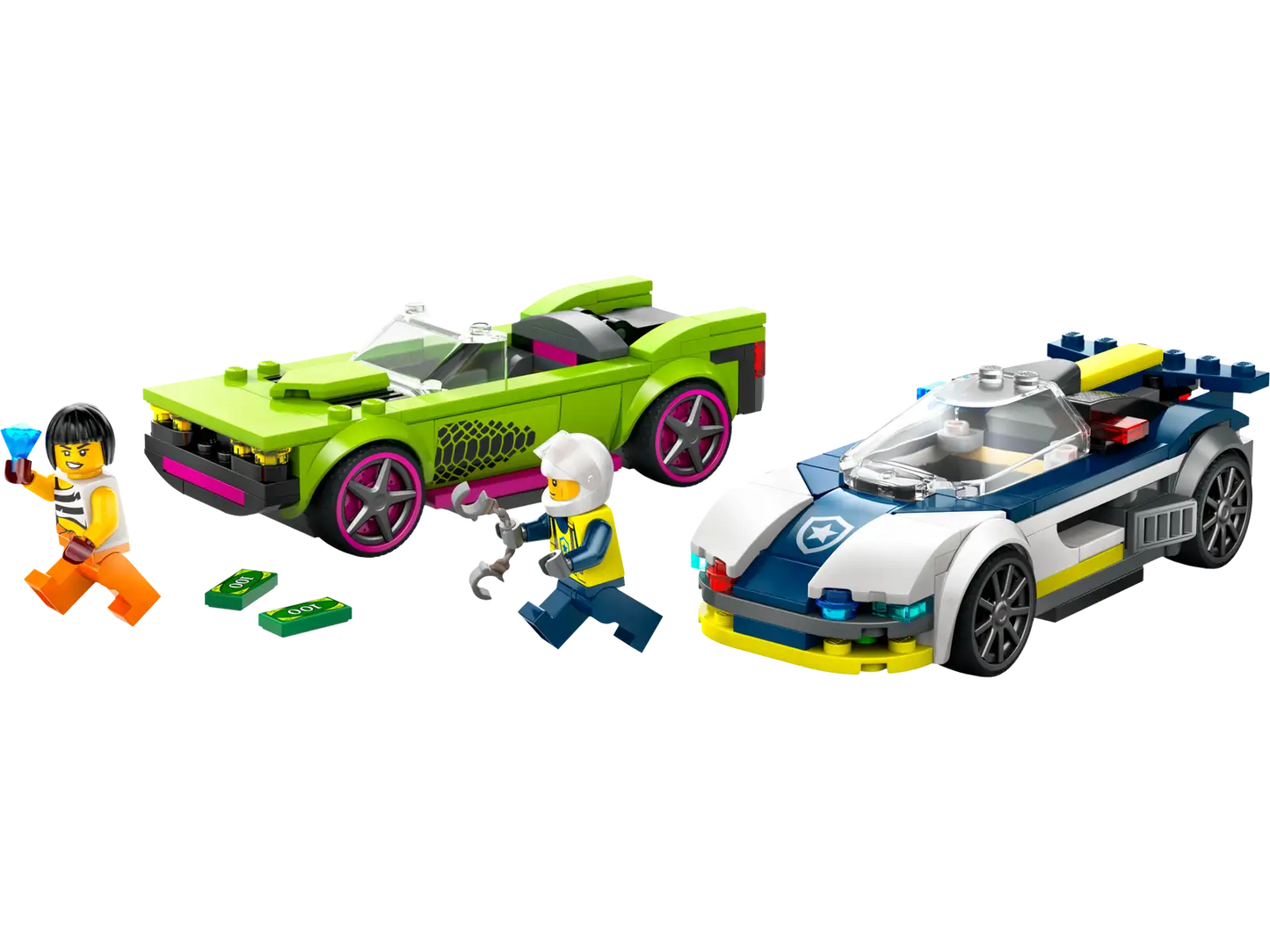 LEGO® City Police Car and Muscle Car Chase