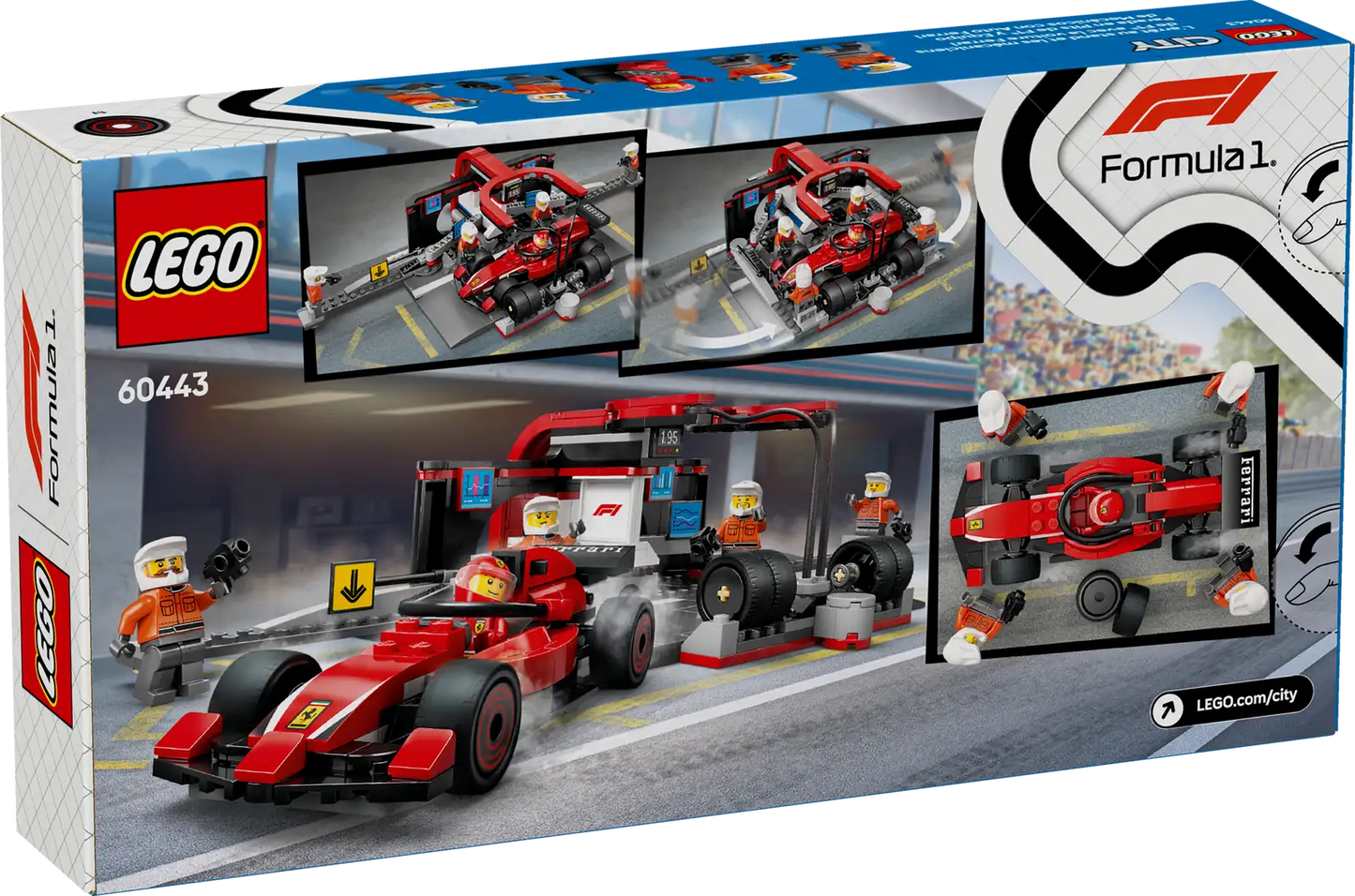 LEGO® City F1® Pit Stop & Pit Crew with Ferrari Car