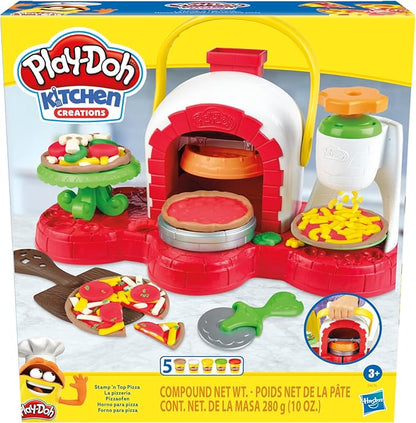 Play-Doh Stamp 'N Top Pizza Oven Toy with 5 Non-Toxic Colors