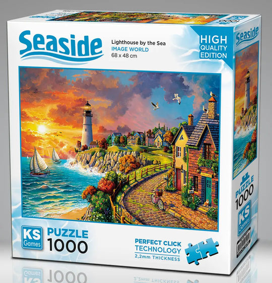 Seaside “Lighthouse by the Sea” 1000-Piece Jigsaw Puzzle – Image World