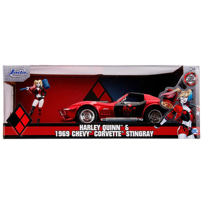 Jada DC Comics Harley Quinn 1969 Chevy Corvette Stingray