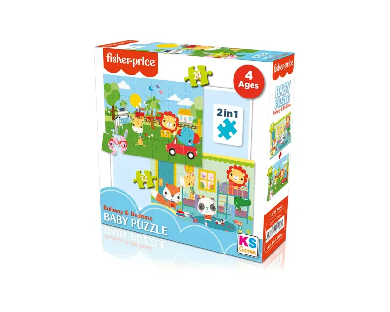 Baby Puzzle Railway & Bedtime 2in1
