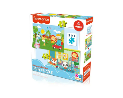 Baby Puzzle Railway & Bedtime 2in1