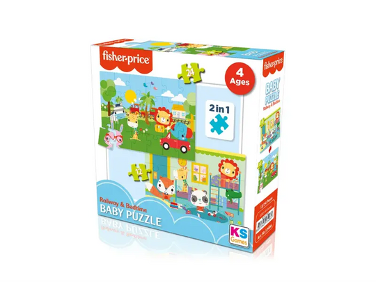 Baby Puzzle Railway & Bedtime 2in1