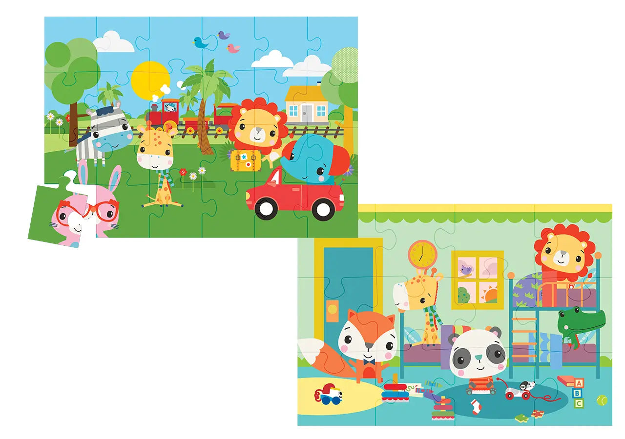 Baby Puzzle Railway & Bedtime 2in1