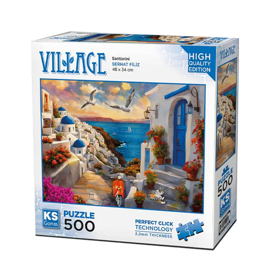 Village “Santorini” 500-Piece Jigsaw Puzzle - KS Games