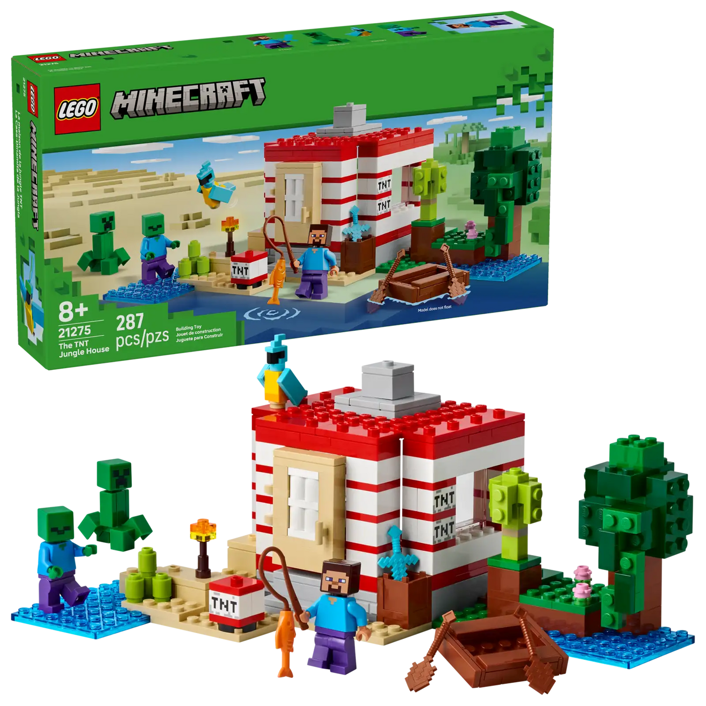 LEGO® Minecraft® The TNT Jungle House