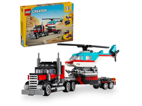 LEGO® Creator Flatbed Truck with Helicopter