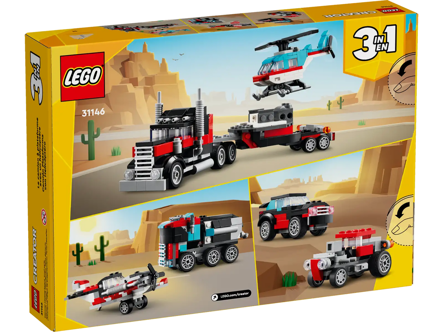 LEGO® Creator Flatbed Truck with Helicopter